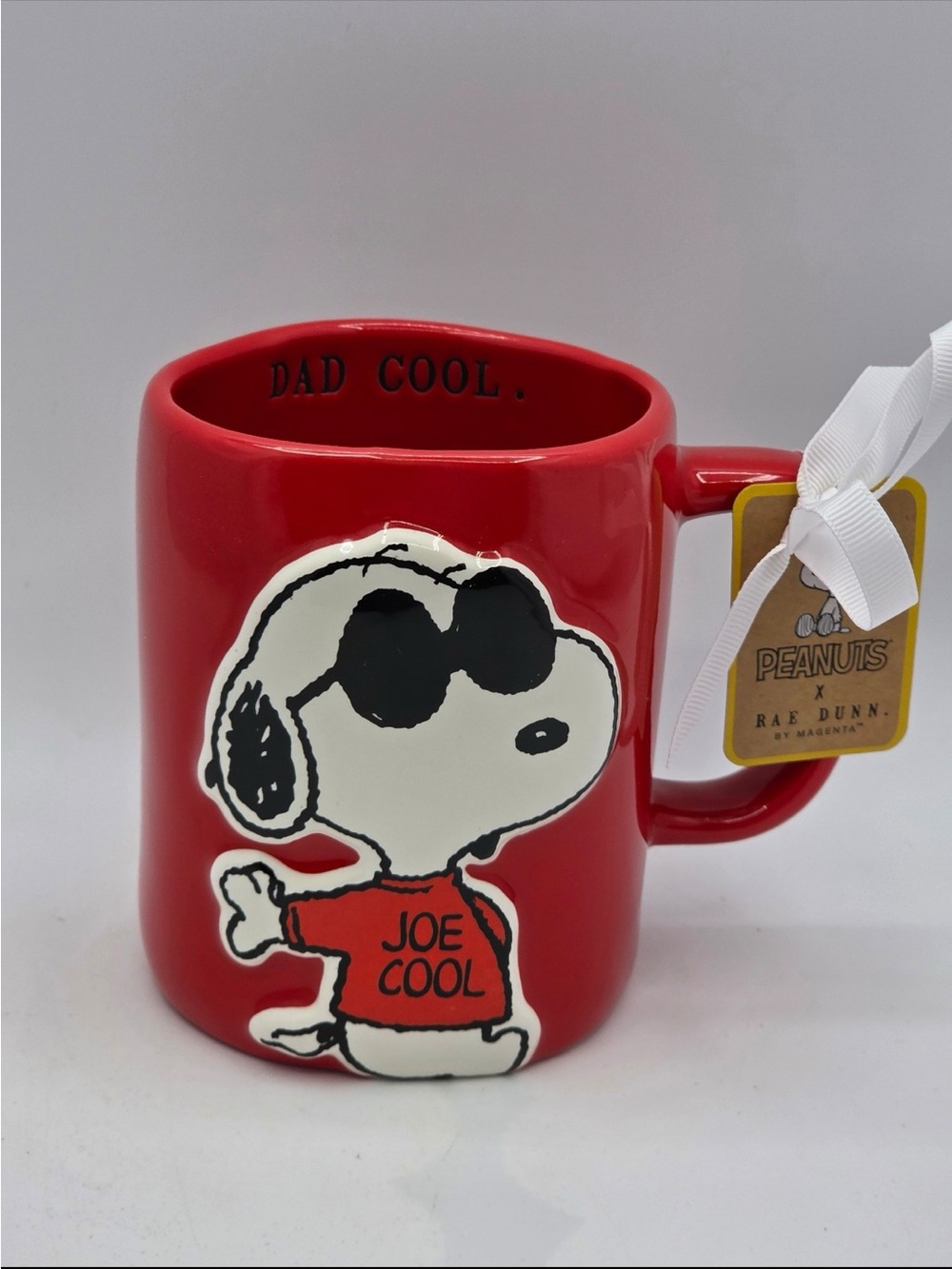 Joe Cool Snoopy Red Ceramic Mug by Peanuts x Rae Dunn